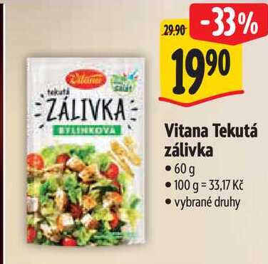 Vitana Tekutá zálivka, 60 g