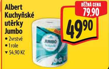 Albert Kuchyňské utěrky Jumbo, 1 role 