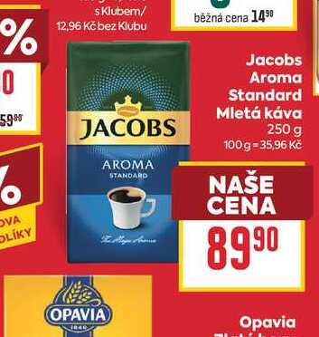 Jacobs Aroma Standard Mletá káva 250 g