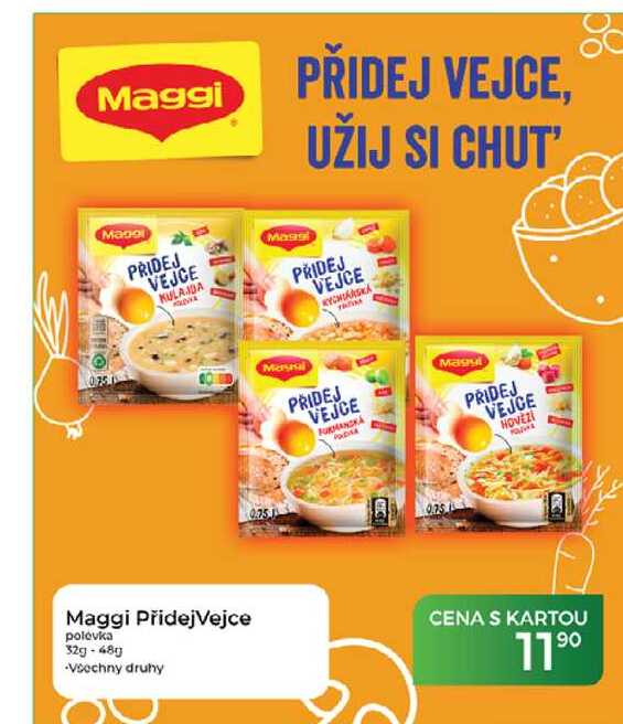 Maggi PřidejVejce polévka 32g-48g  