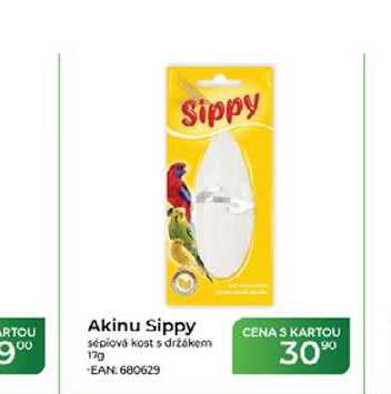 Akinu Sippy sépiová kost s držákem 17g
