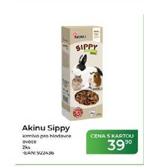 Akinu Sippy krmivo pro hlodavce ovoce 2ks 