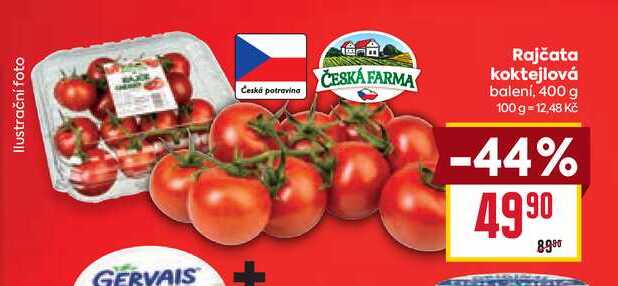 Rajčata koktejlová balení, 400 g