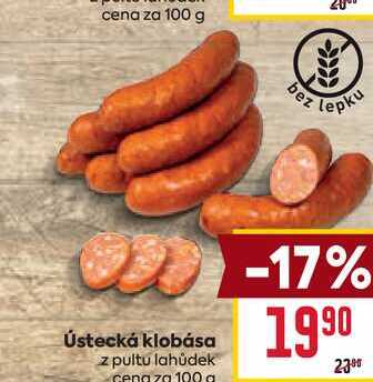 Ústecká klobása z pultu lahůdek 100g