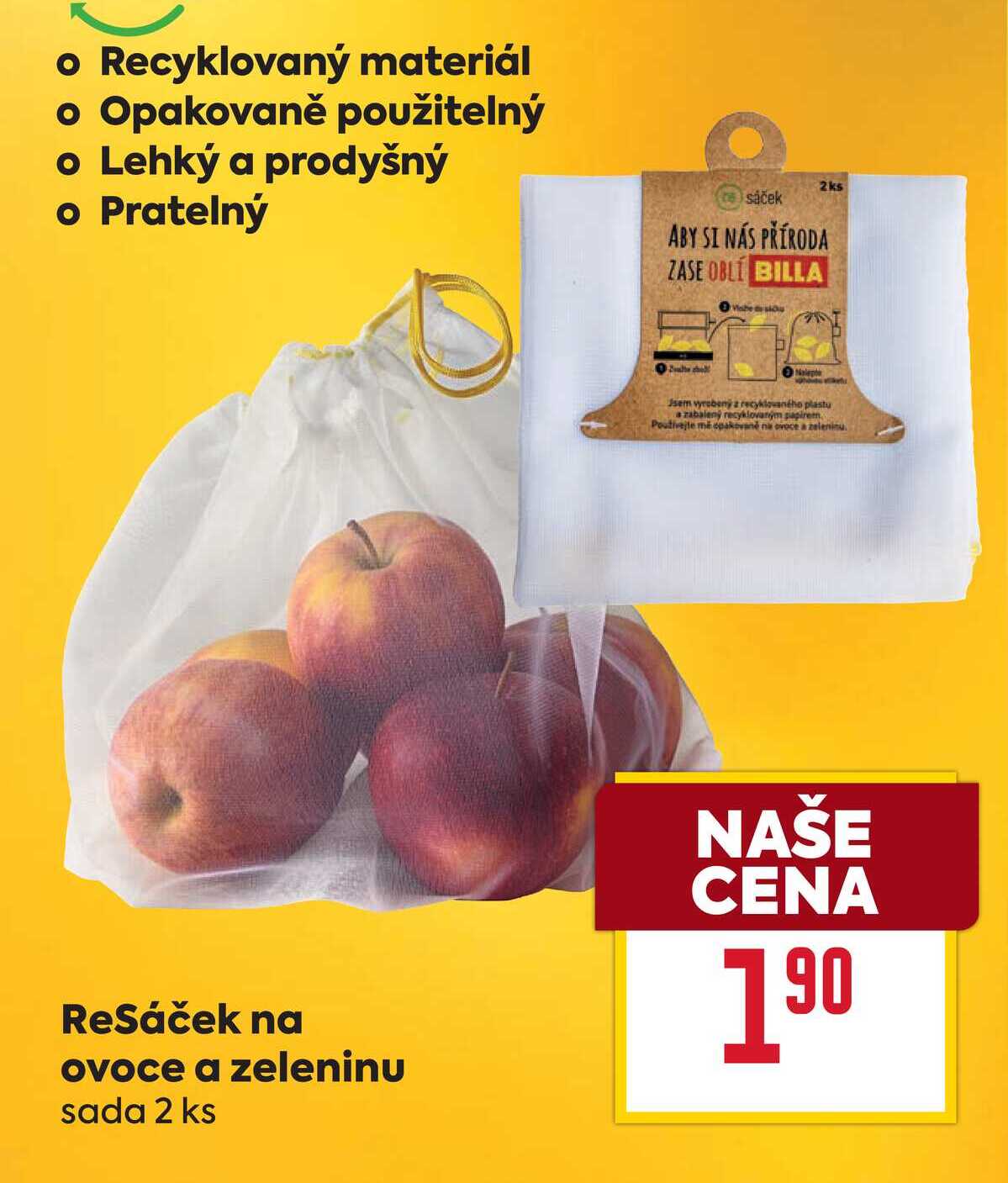 ReSáček na ovoce a zeleninu sada 2 ks