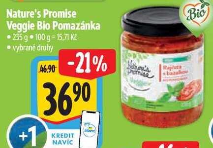 Nature's Promise Veggie Bio Pomazánka, 235 g   