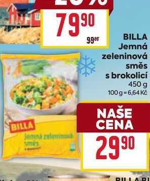 BILLA Jemná zeleninová směs s brokolicí 450 g