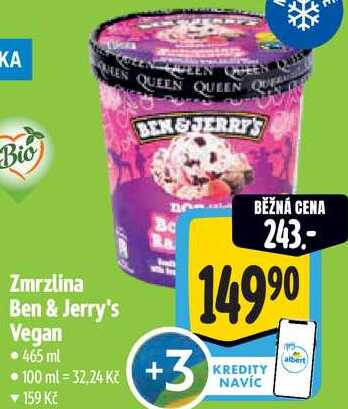 Zmrzlina Ben & Jerry's Vegan, 465 ml 