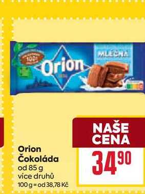 Orion Čokoláda od 85 g