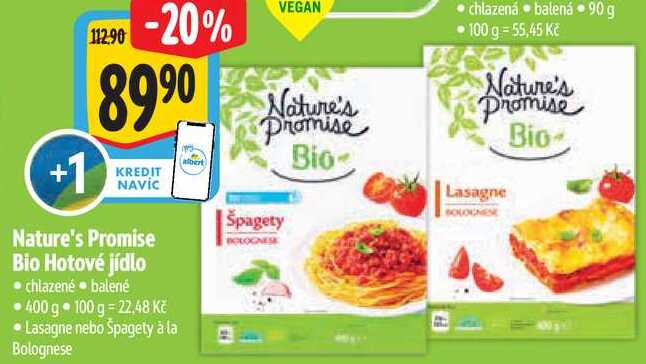 Nature's Promise Bio Hotové jídlo, 400 g 