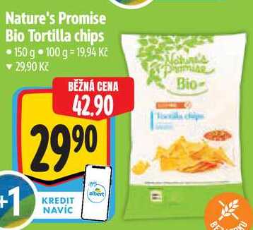 Nature's Promise Bio Tortilla chips, 150 g