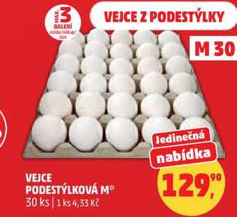 VEJCE PODESTÝLKOVÁ M, 30 ks  