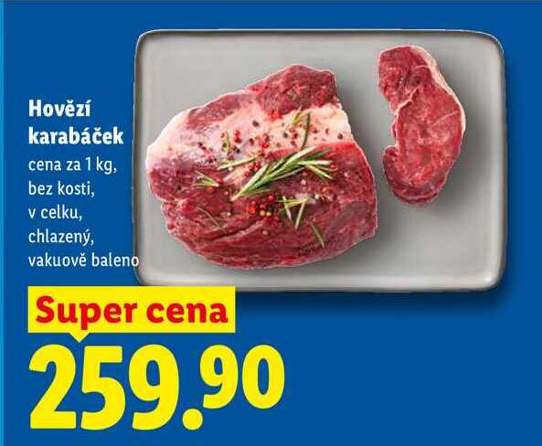 Hovězí karabáček, cena za 1 kg