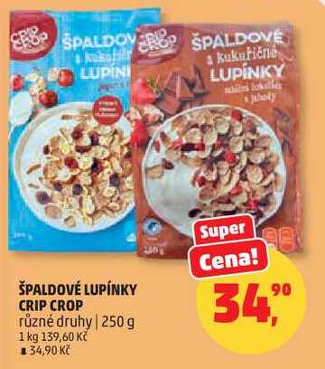 ŠPALDOVÉ LUPÍNKY CRIP CROP různé druhy, 250 g
