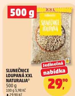 SLUNEČNICE LOUPANÁ XXL NATURALIA, 500 g 