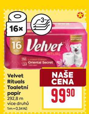 Velvet Rituals Toaletní papír 292,8 m 
