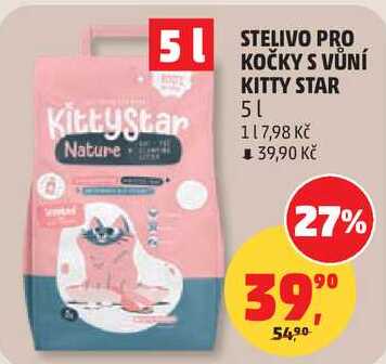 STELIVO PRO KOČKY S VŮNÍ KITTY STAR, 5 l