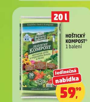 HOŠTICKÝ KOMPOST, 1 balení
