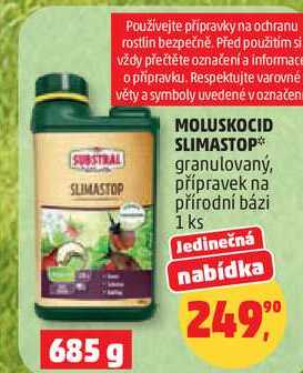 MOLUSKOCID SLIMASTOP granulovaný, přípravek na přírodní bázi, 1 ks  