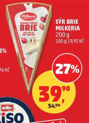 SÝR BRIE MILKERIA, 200 g