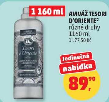 AVIVÁŽ TESORI D'ORIENTE různé druhy, 1160 ml 