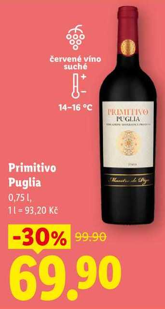 Primitivo Puglia, 0,75 1