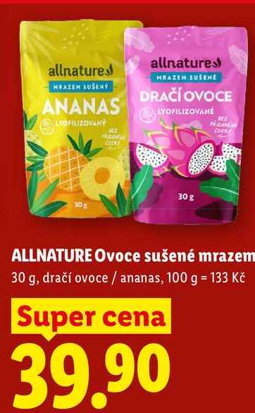 ALLNATURE Ovoce sušené mrazem, 30 g 