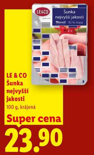 LE & CO Šunka nejvyšší jakosti, 100 g