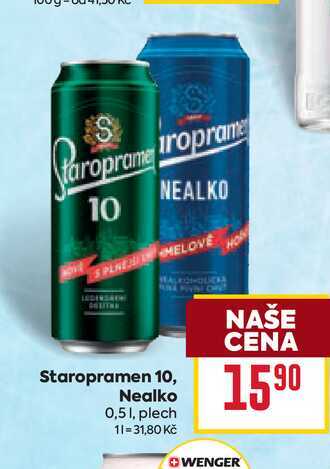 Staropramen 10 0,5l, plech