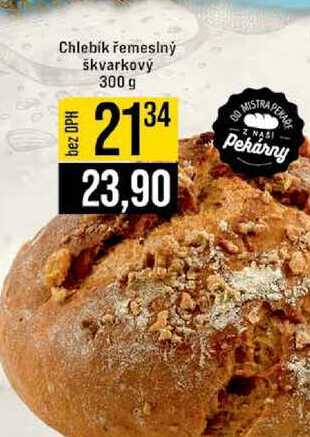 Chlebík řemeslný škvarkový 300 g