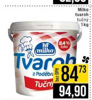 Milko tvaroh tučný 1 kg