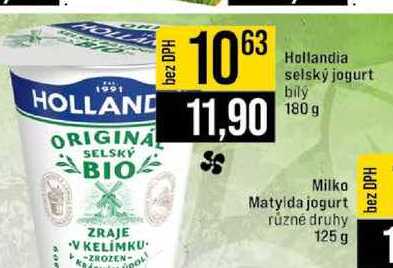 Hollandia selský jogurt bily 180 g 