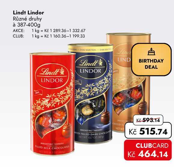 Lindt Lindor 387-400g