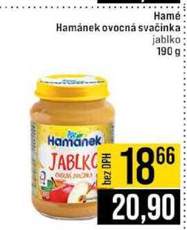 Hamé Hamánek ovocná svačinka jablko 190 g