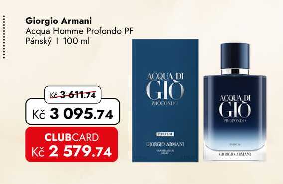 Giorgio Armani Acqua Homme Profondo PF Pánský | 100 ml  
