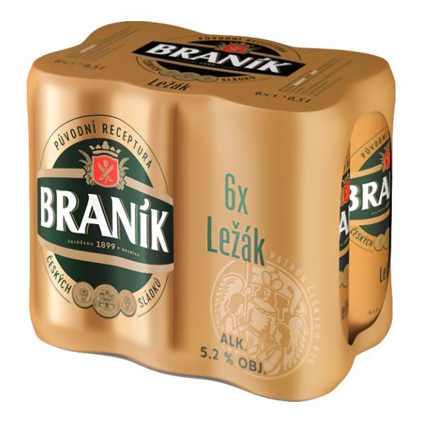 Braník Ležák plech multipack 6x0.5l