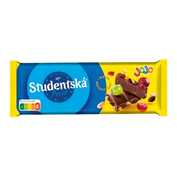 ORION Studentská pečeť Mléčná čokoláda s Jojo želé, arašídy a rozinkami