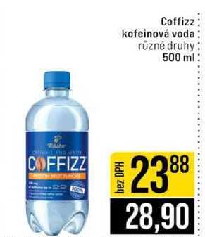 Coffizz kofeinová voda různé druhy 500 ml