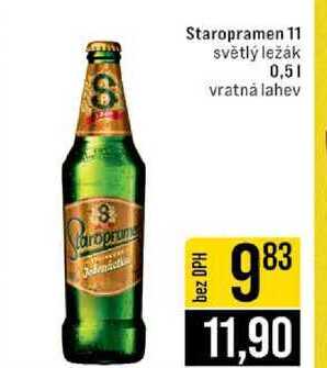 Staropramen 11 světlý ležák 0,5l