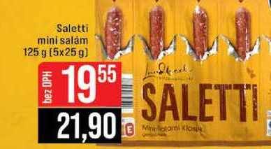 Saletti mini salám 125 g (5x25g)
