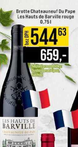 Brotte Chateauneuf Du Pape Les Hauts de Barville rouge 0,75l