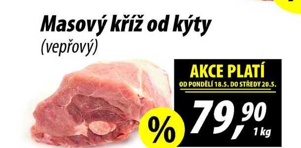 Masový kříž od kýty (vepřový), 1 kg 