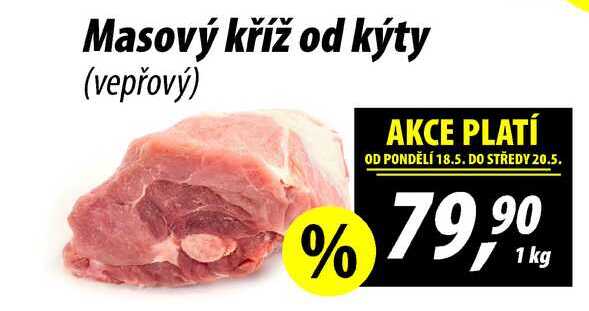 Masový kříž od kýty (vepřový), 1 kg