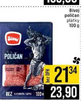 Bivoj poličan plátky 100 g