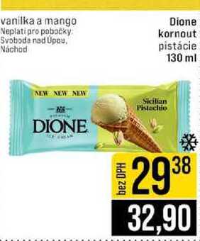 Dione kornout pistácie 130 ml 