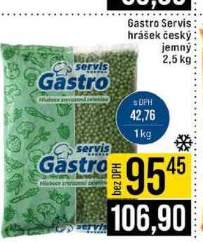 Gastro Servis hrášek český jemný 2,5 kg