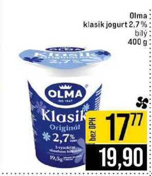 Olma klasik jogurt 2.7% bilý 400 g