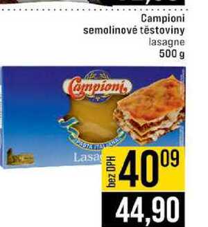 Campioni semolinové těstoviny Campion lasagne 500 g