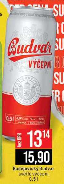 Budějovický Budvar světlé výčepní 0,5l