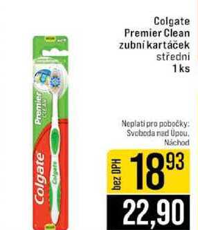 Colgate Premier Clean zubní kartáček středni 1ks